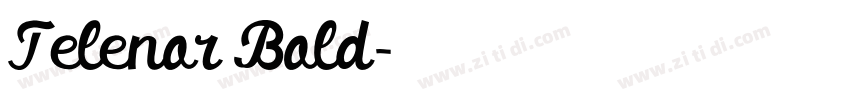 Telenor Bold字体转换